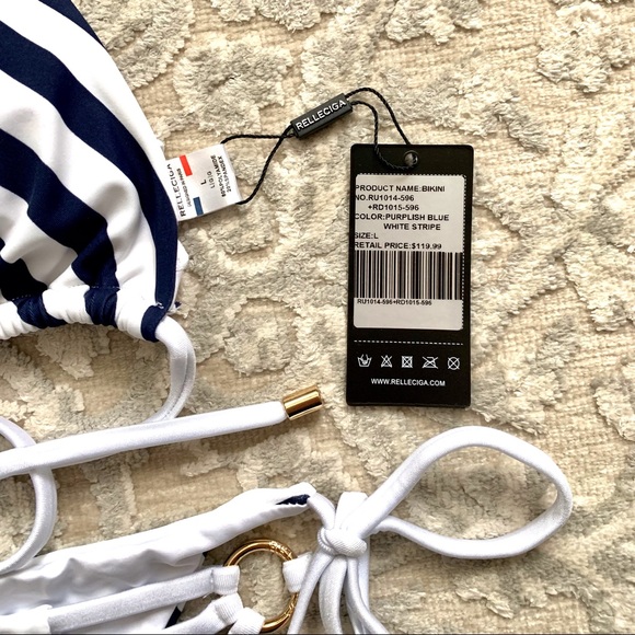 Brazilian style triangle top string bikini! Large top, Medium bottom. - Picture 6 of 7